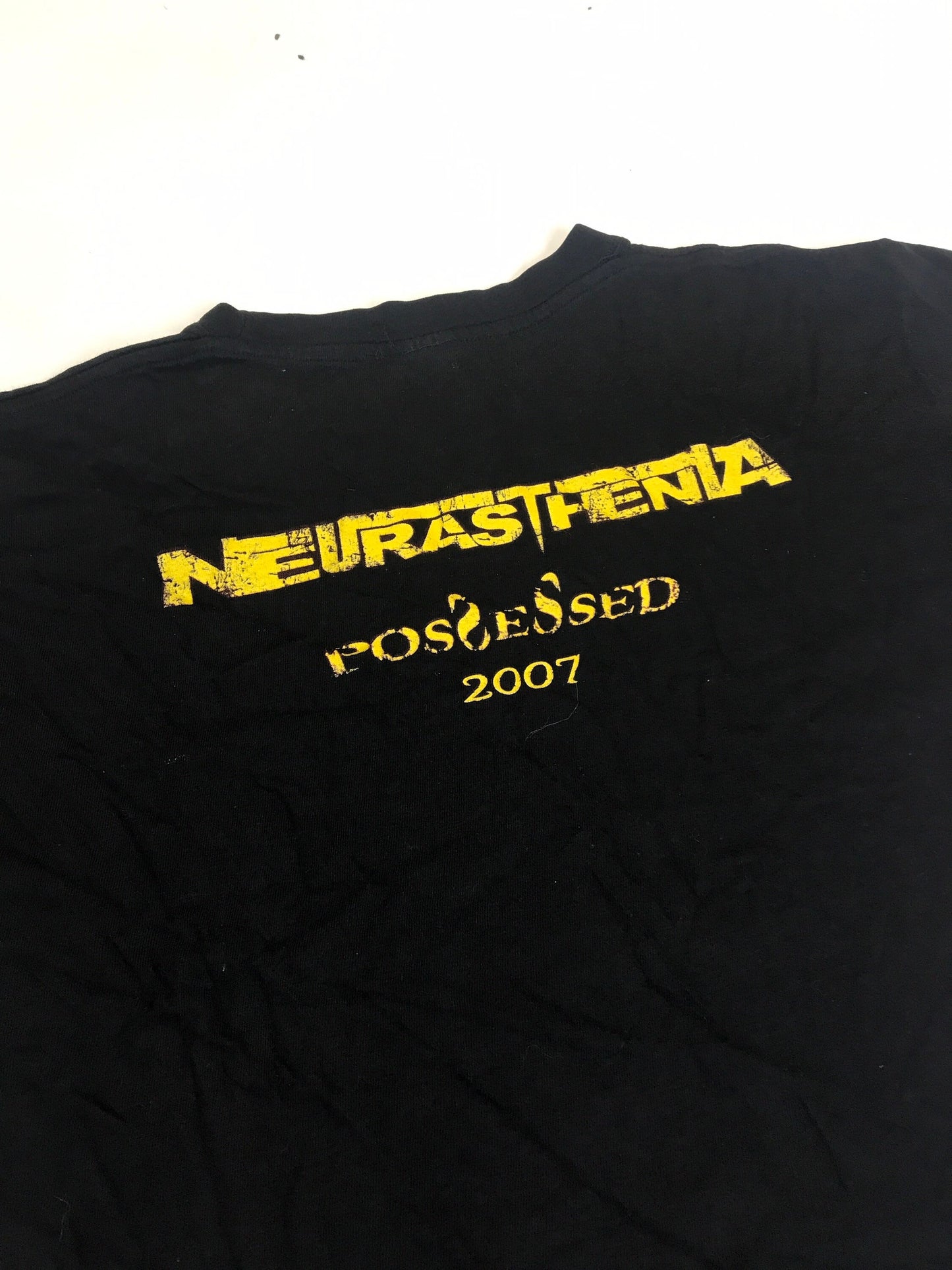 Vintage 00s Neurasthenia Possessed death metal black t-shirt size XL