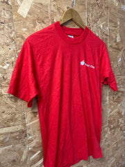 Vintage 90s red single stitch Apple market day souvenir t-shirt size small