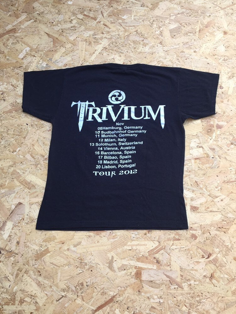 Rare 2012 Trivium european tour band t-shirt size medium