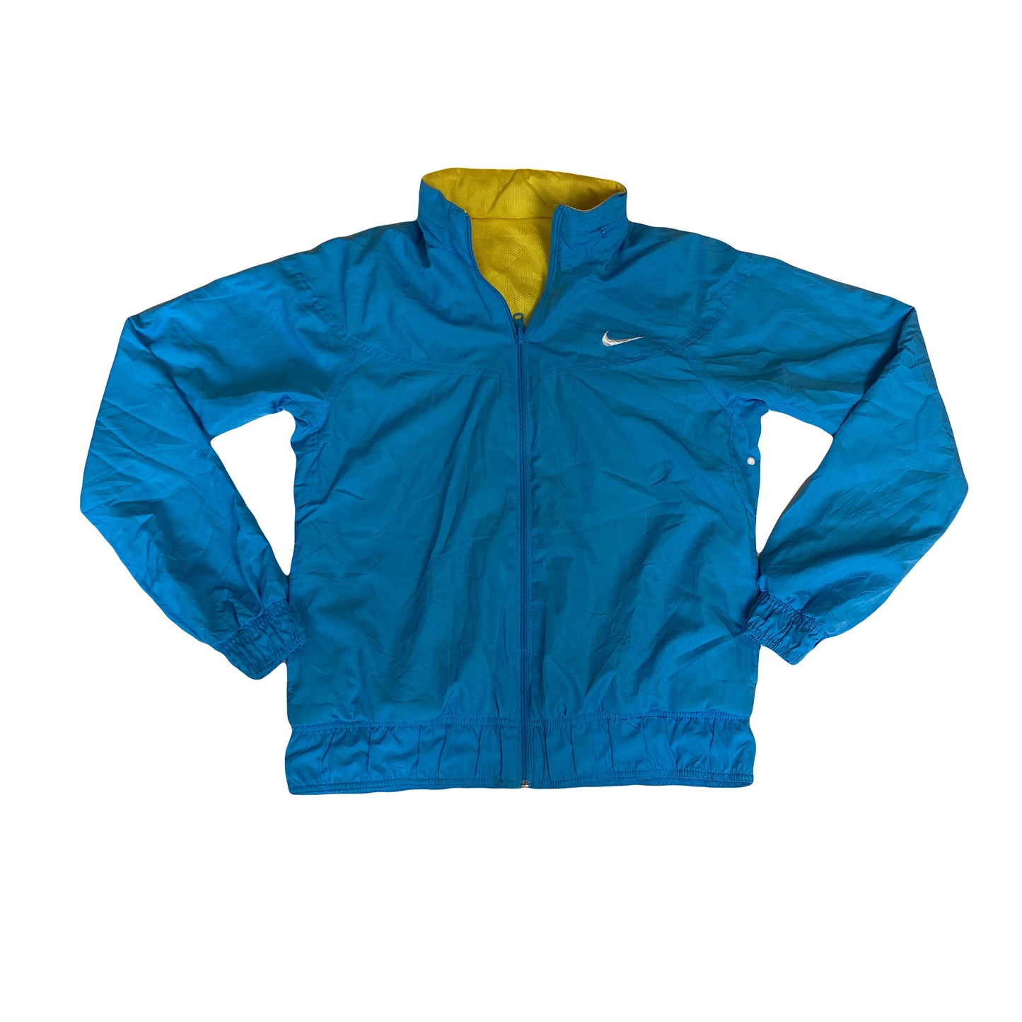 Nike Retro Blue Yellow Reversible Shell Jacket Tracksuit Top size small