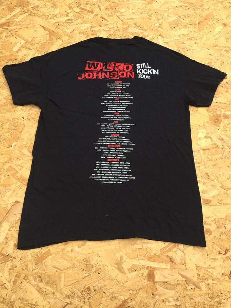 Wilko Johnson still kicking tour 00s music merch band t shirt Indie band size medium