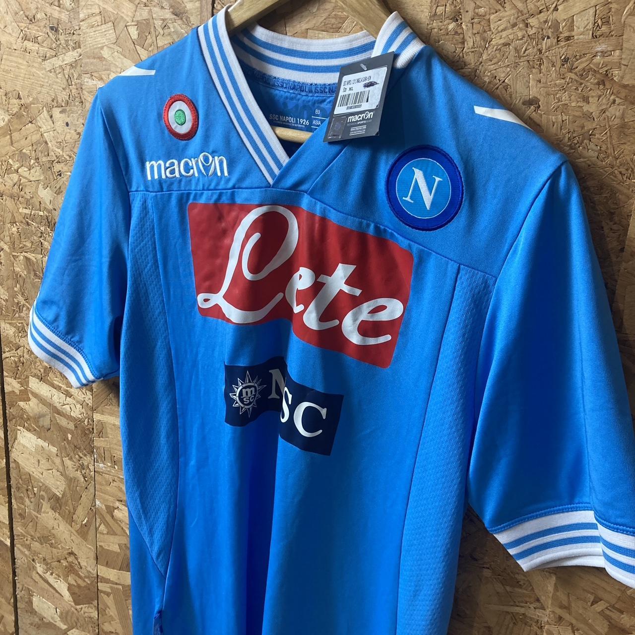 Napoli brand new milito 9 shhirt by macron size XL