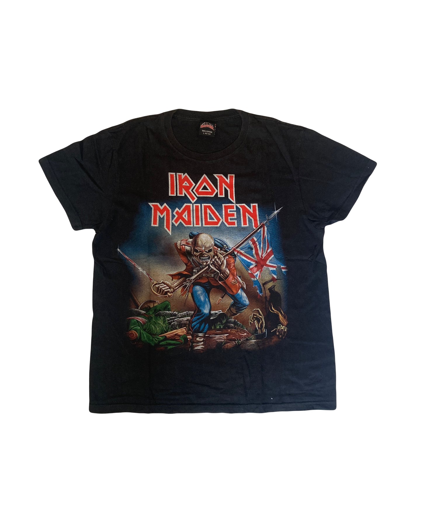 Rare Vintage 90s Iron Maiden The Trooper metal rock pop punk band t-shirt size large