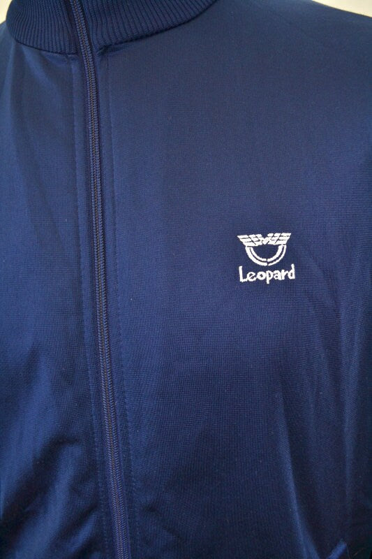 Vintage 90s Old School Track Top by Leopard B-Boy Mod Look size large