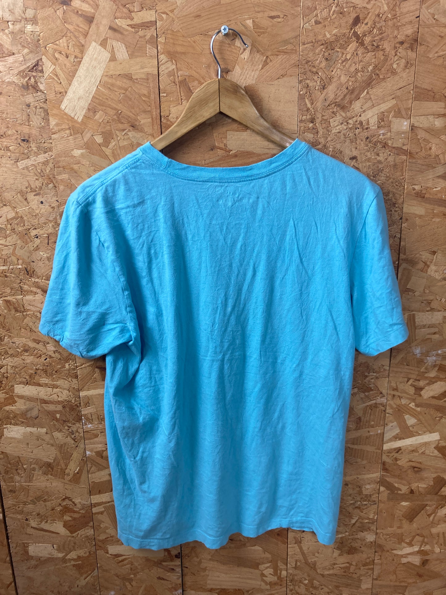 Vintage Y2K Nike light blue black logo t-shirt size medium