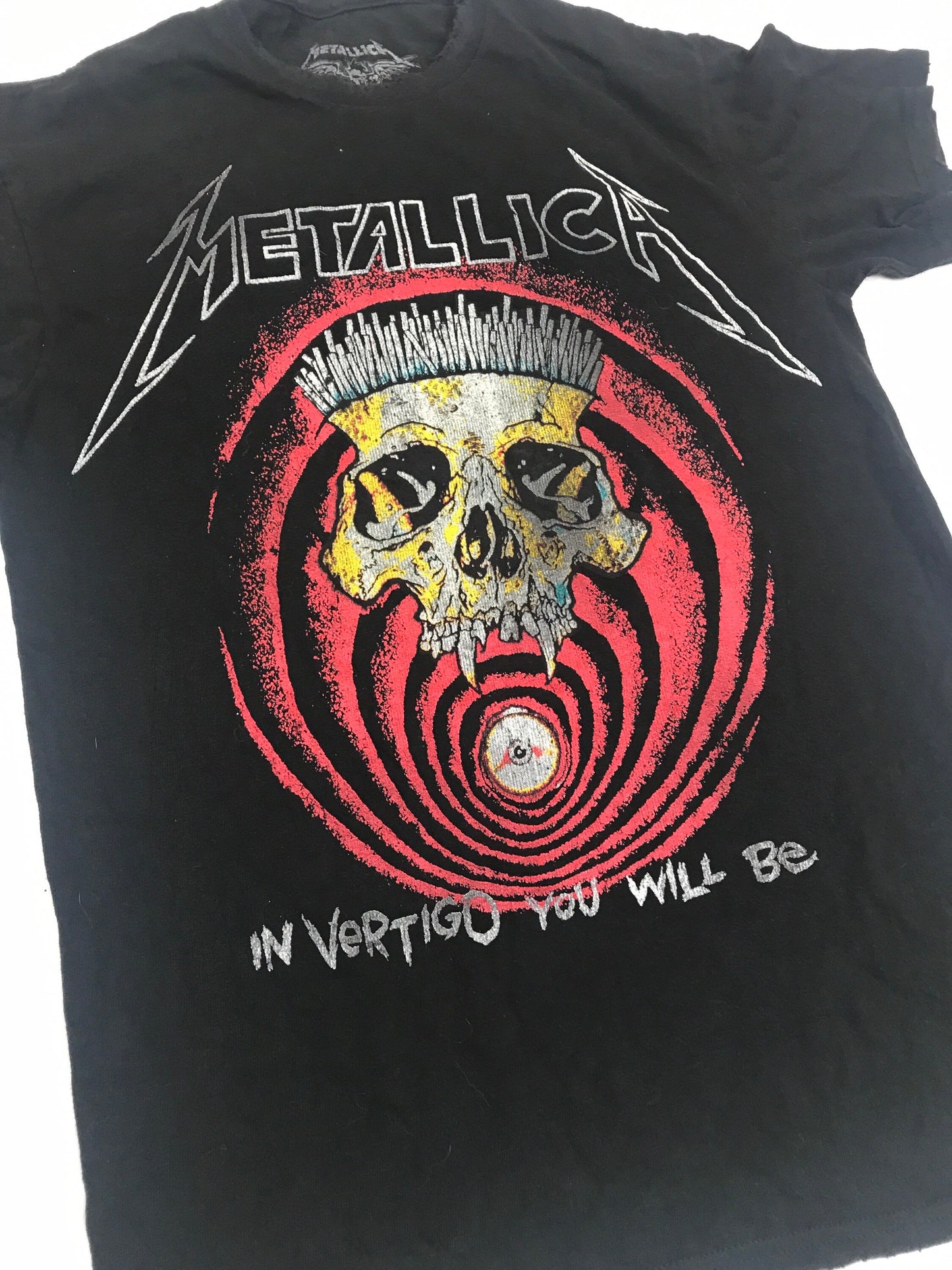 Vintage 00s Metallica in vertigo you will be 2018-2019 Heavy metal band music merch t shirt size sma