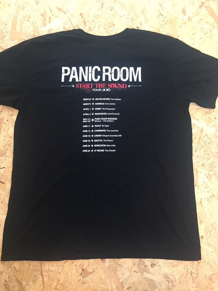 Panic Room tour 2017 vtg Music merch band t-shirt rock punk size XL