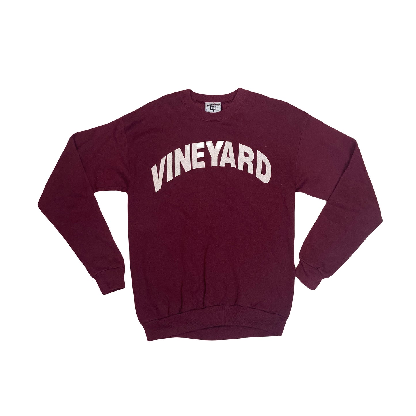 Vintage 90s maroon burgundy Vineyard crew neck sweater size large by Lee