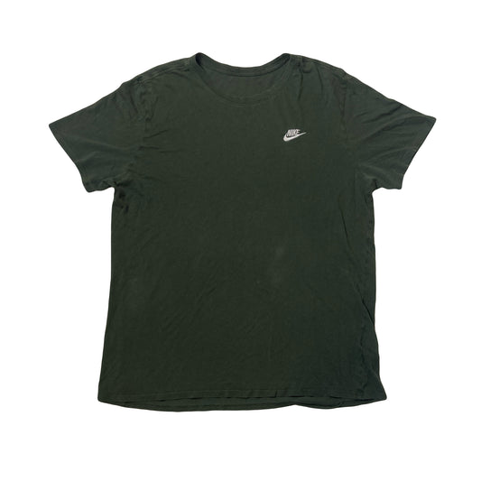 Vintage Y2K Nike olive green muted minimal t-shirt size large