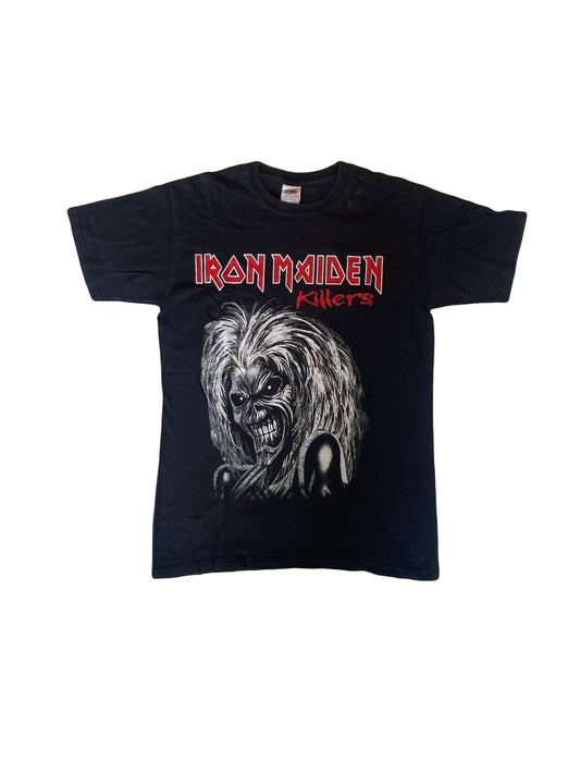 Vintage 90s Iron Maiden Killers band rock t-shirt double sided print size small