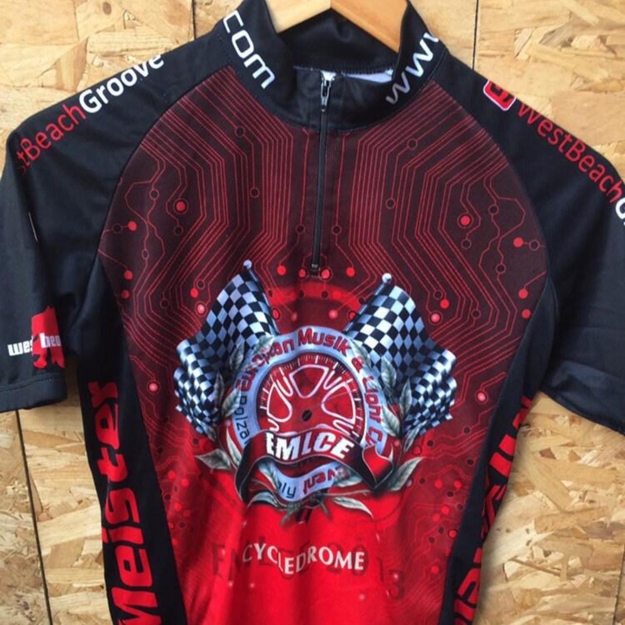 Souvenir Mixmeister EMLCE event cycledrome race jersey red black size XS