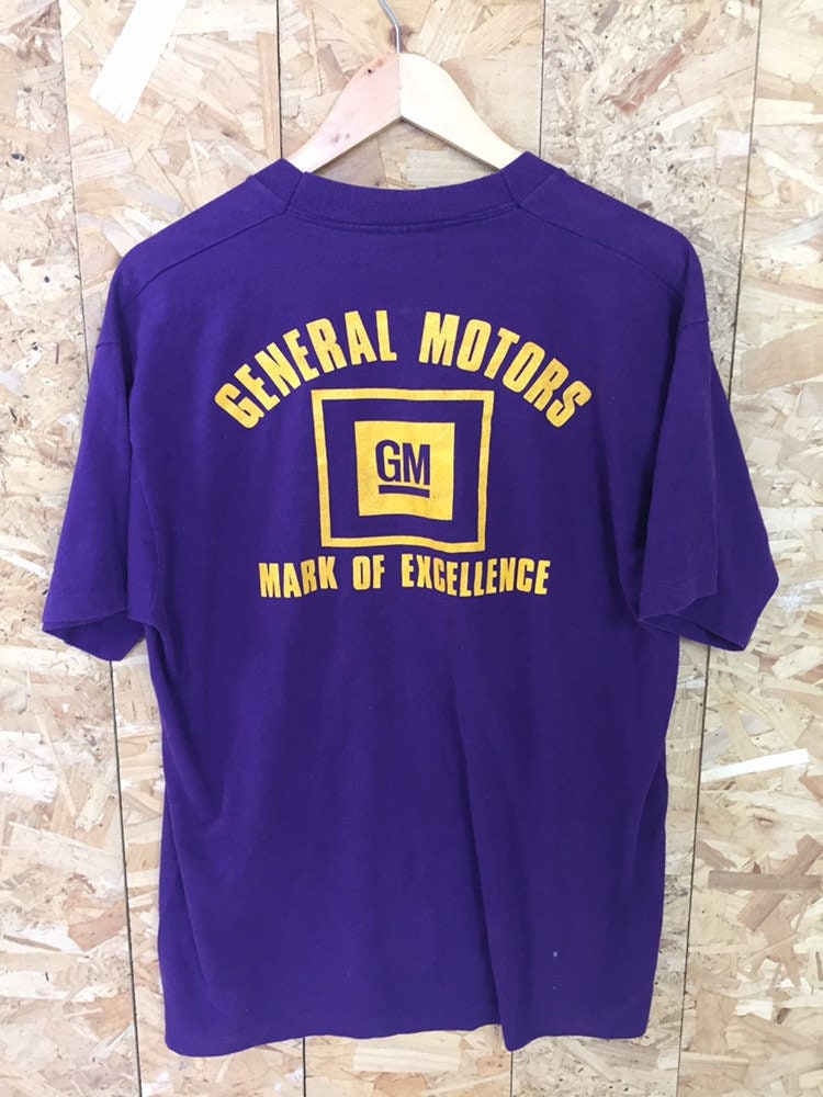 Vintage 90s purple General Motors St Charles County USA souvenir t-shirt size XL
