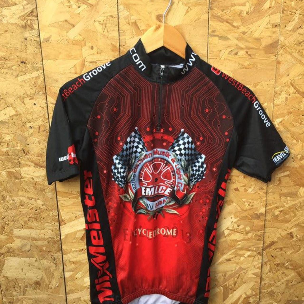 Souvenir Mixmeister EMLCE event cycledrome race jersey red black size XS