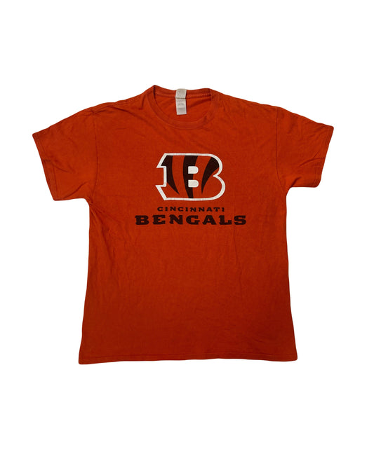 Vintage 90s Cincinnati Bengals B USA souvenir orange t-shirt size large