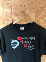 Vintage 90s Dance Theatre Oregon moves me USA black souvenir theatre production t-shirt size large by Jerzees