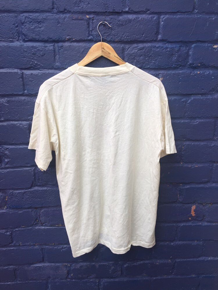 Vintage 90s USA Souvenir beige Simon Kenton Run Urbana Ohio t shirt size XL