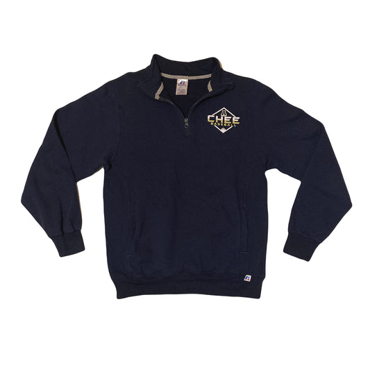 Vintage Y2K Russell athletic navy blue USA college CHEE baseball team sweatshirt size medium