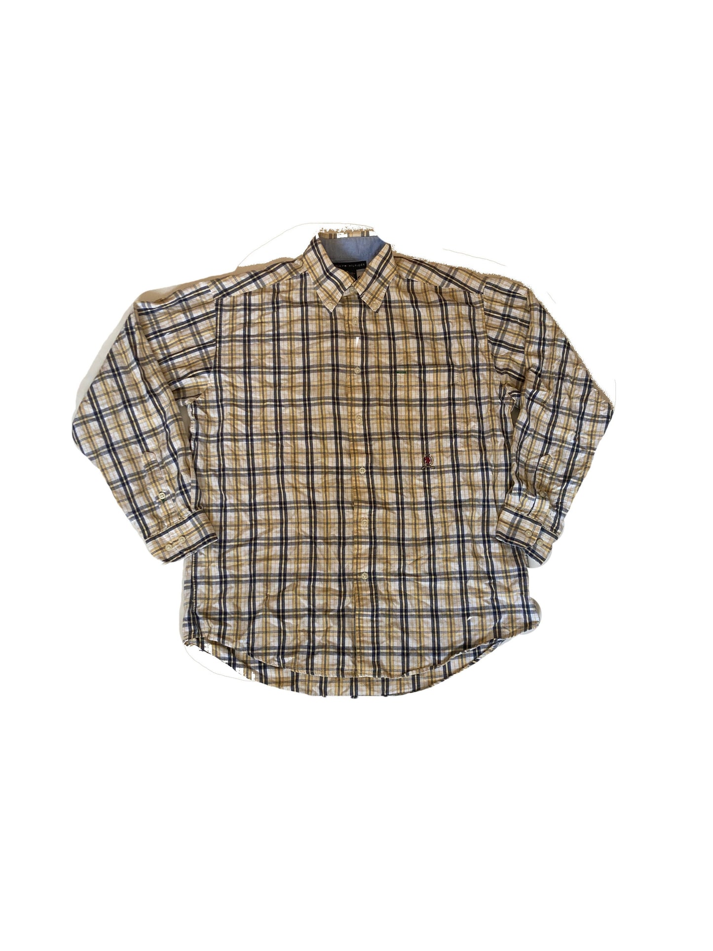 Tommy Hilfiger 90s Vintage Check Shirt Yellow & Blue