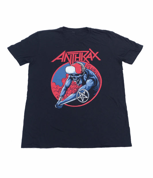 Vintage 00s Anthrax heavy metal rock t-shirt size medium