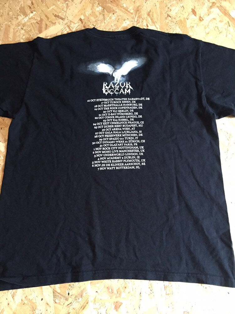 German death metal band Razor of occom tour t-shirt punk goth emo band merch size xl