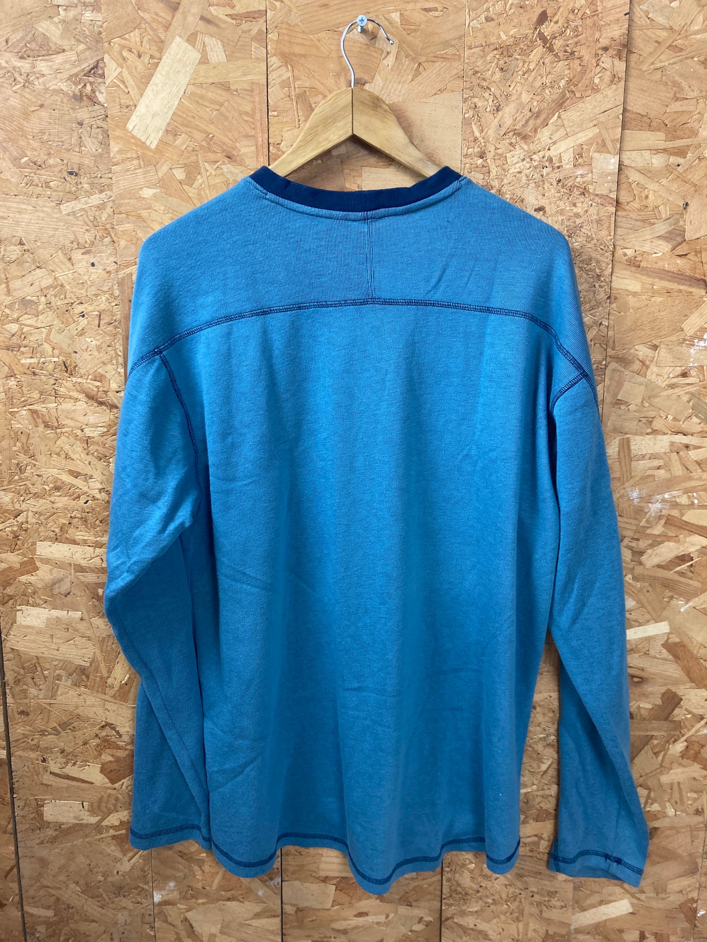 Vintage Y2K Nike blue muted long sleeve top t-shirt size large oversized fit