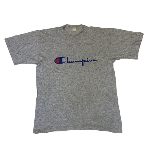 Vintage 80s Champion USA single stitch grey t-shirt size XL