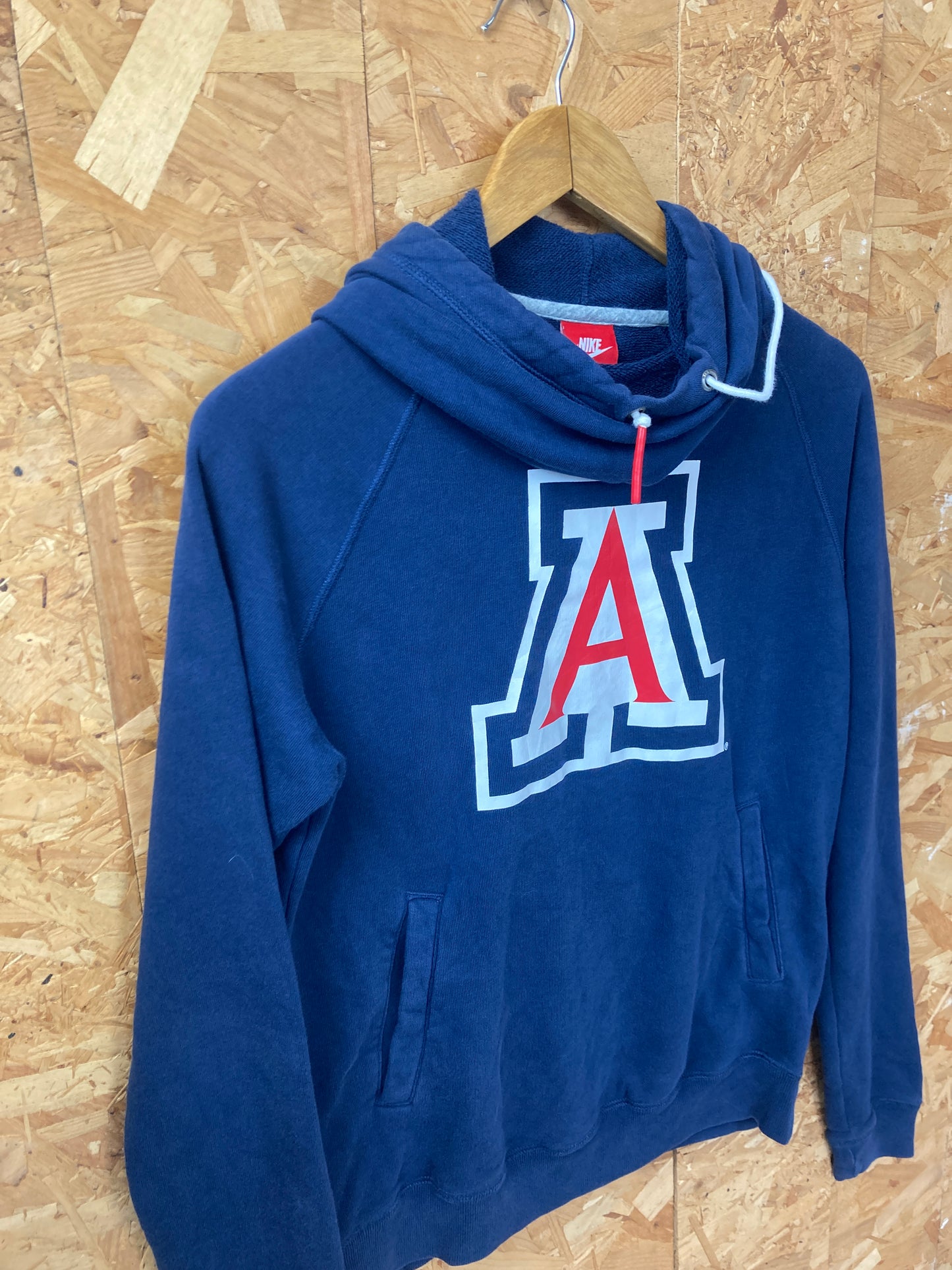 Vintage Y2K Nike navy blue Arizona Wildcats snood neck hoodie size small