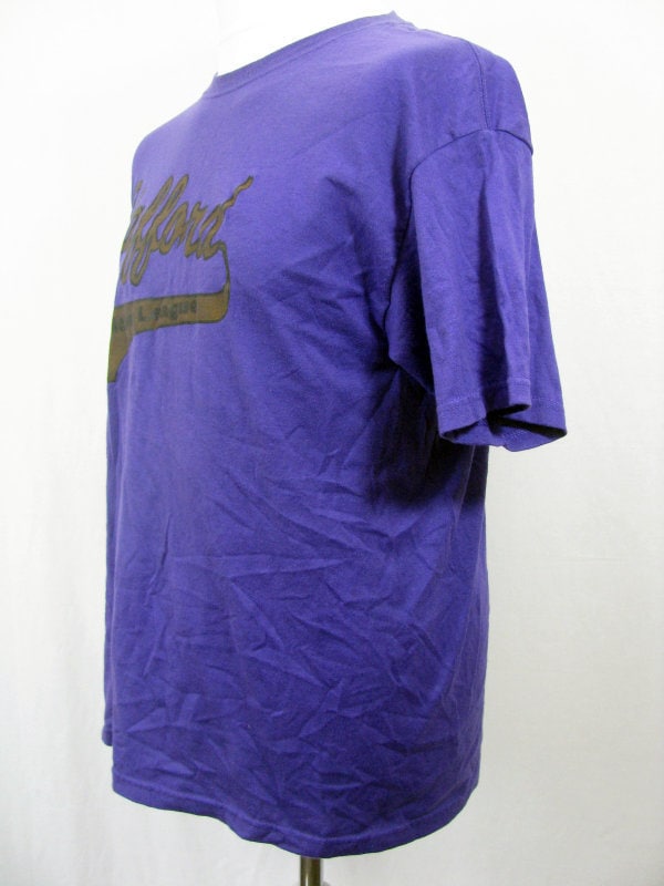 90s Vintage USA College Sports Retro Stafford purple t-Shirt size large