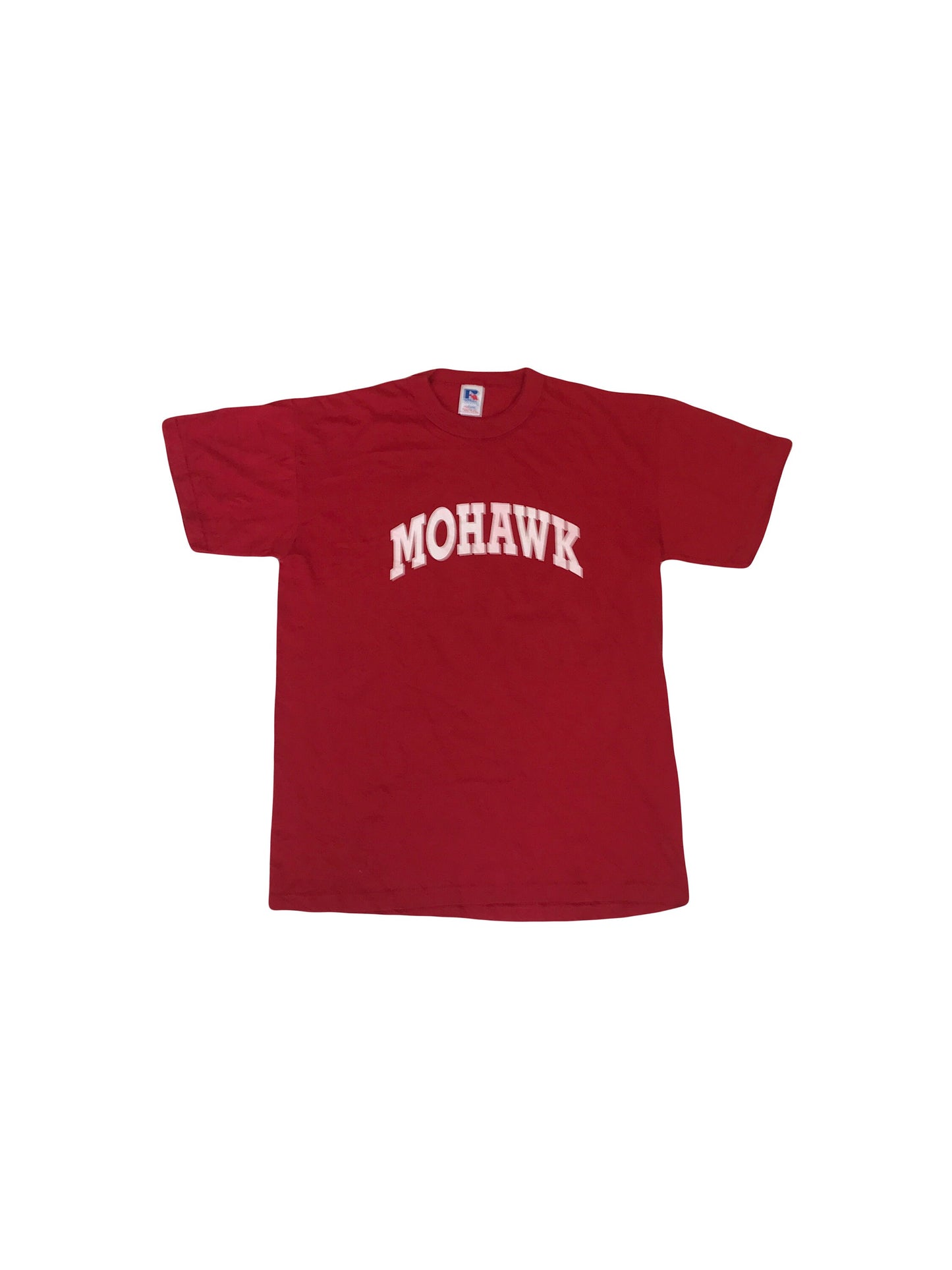 Vintage 90s Mohawk number 12 funny souvenir quirky college team red USA t-shirt size small