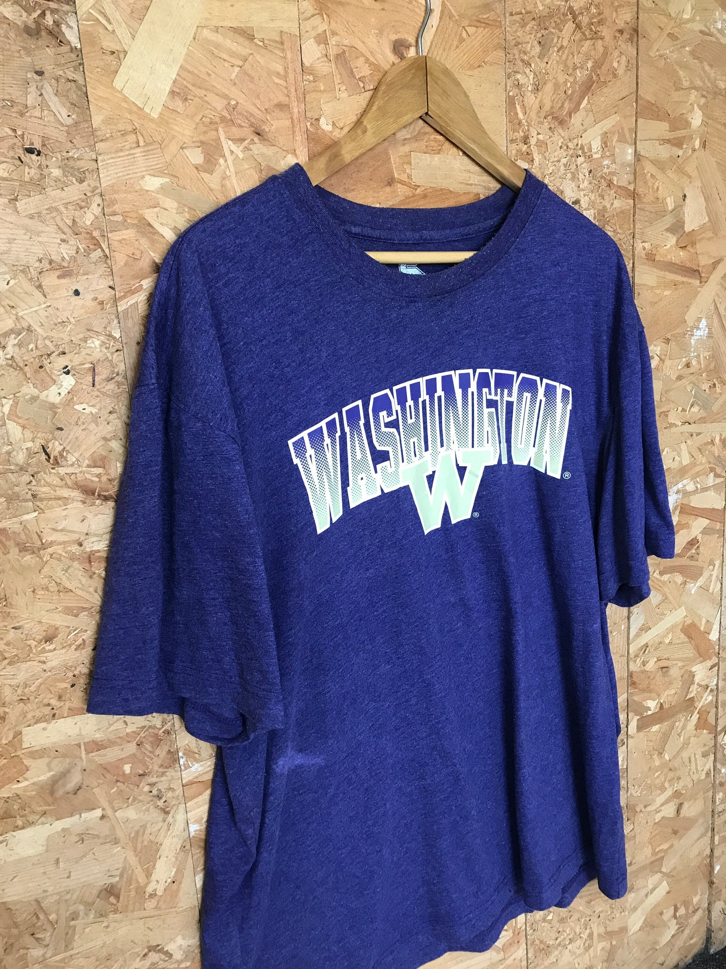 Vintage 90s Go W Dawgs Washington University College USA souvenir purple t-shirt size XL