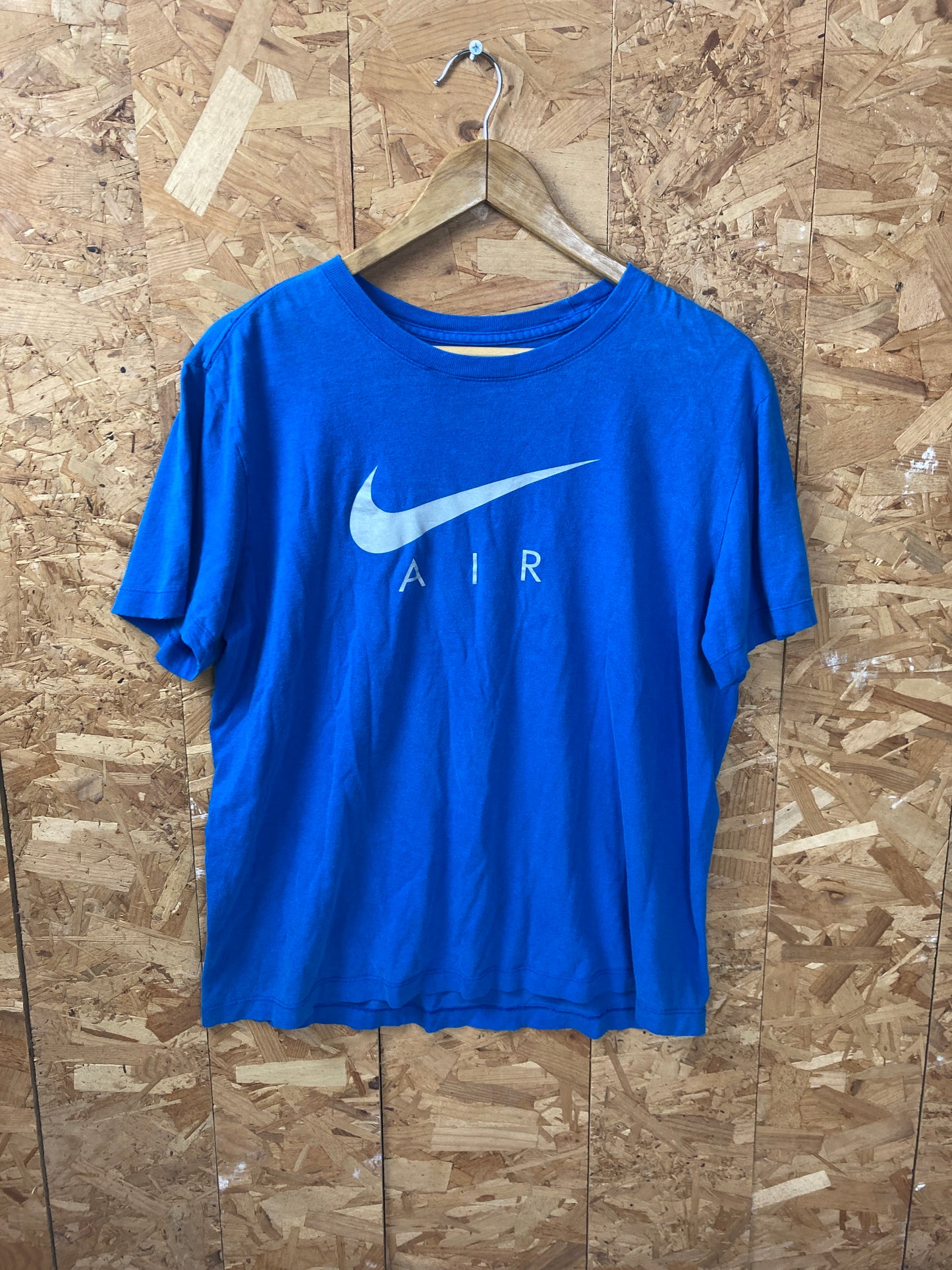 Vintage Y2K Nike Air logo minimal blue t-shirt size medium