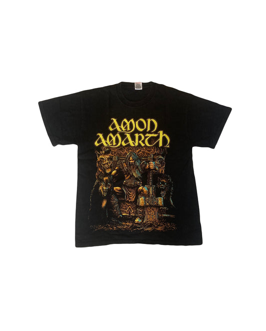 Vintage 00s Amon Amarth Thor band t-shirt Italian metal band size medium