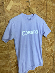 Vintage 90s Cessna promo souvenir pink lilac t-shirt size medium by Hanes