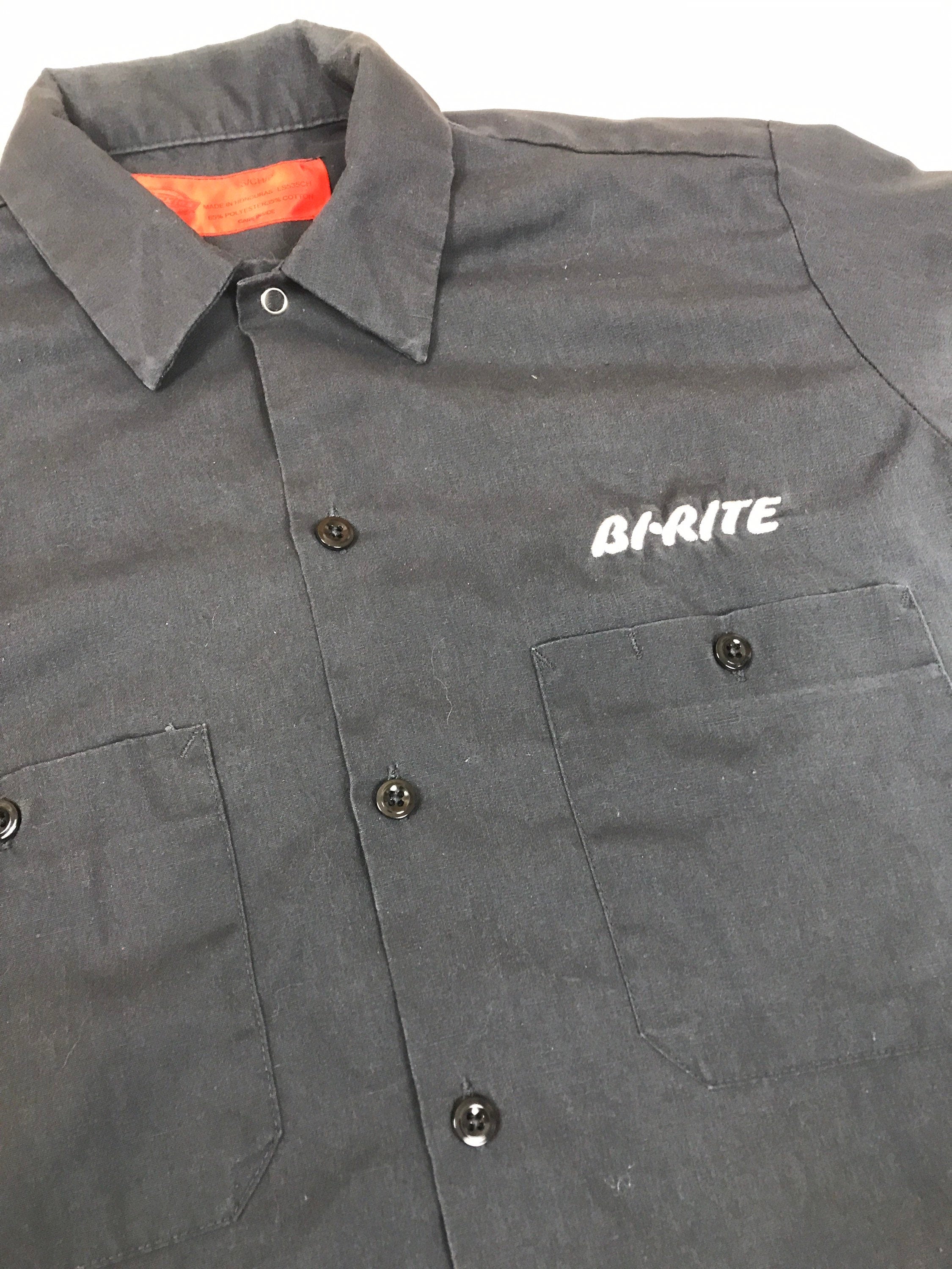 Vintage 90s USA black grill chef Bi-Rite Good Food chore workwear by Dickies size small