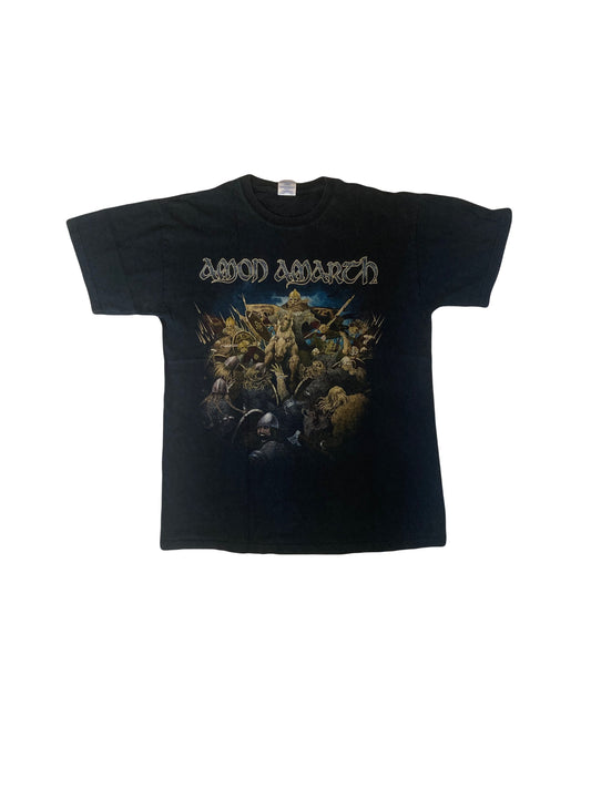 Vintage 00s Amon Amarth surtur rising European tour band t-shirt size medium