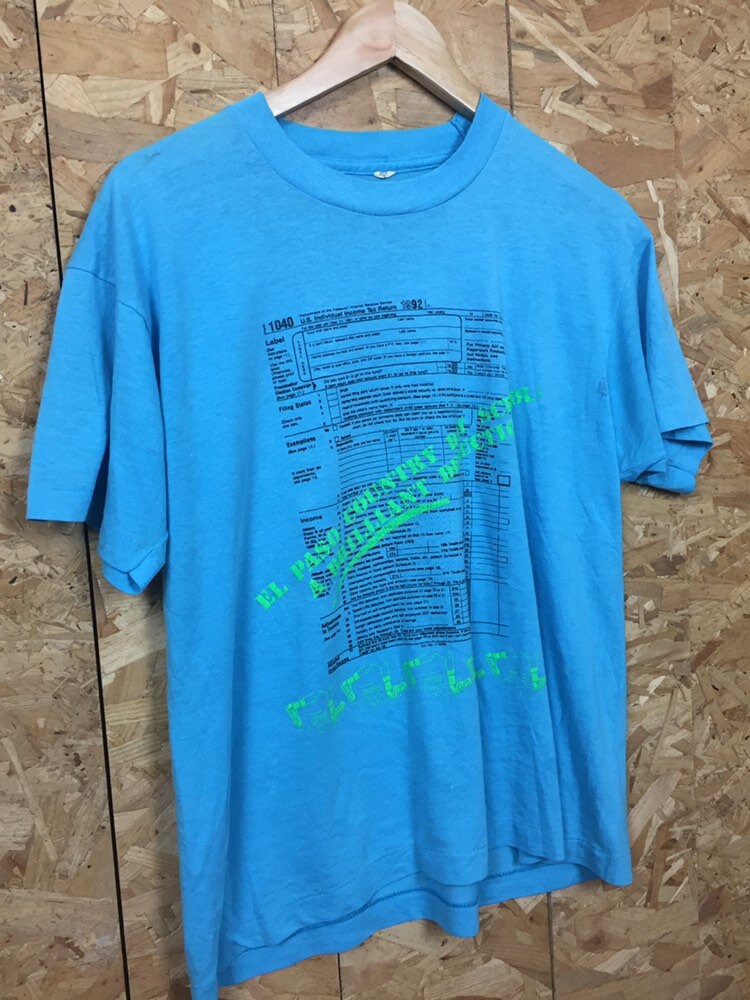 Vintage 90s USA El Paso country day School Texas blue t shirt size large