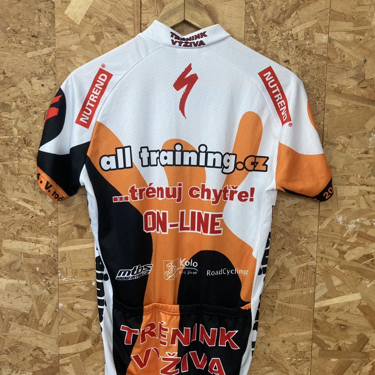 Vintage All Training CZ Test Competition Mallorca 2014 orange black white cycle jersey size M