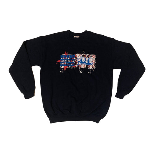 Vintage 90s navy blue Mount Rushmore souvenir crew neck sweater size XS