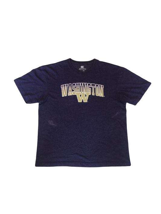 Vintage 90s Go W Dawgs Washington University College USA souvenir purple t-shirt size XL