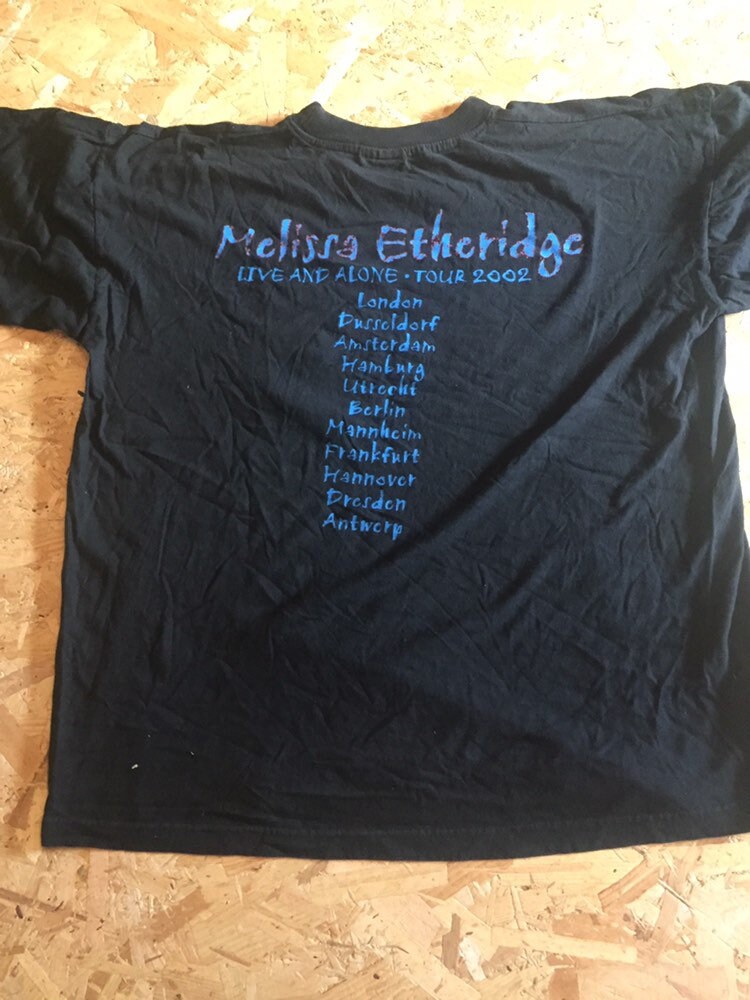 Vintage 00s country pop music icon Melissa Etheridge European tour of 2002 size large