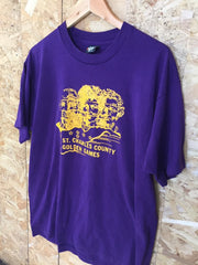 Vintage 90s purple General Motors St Charles County USA souvenir t-shirt size XL
