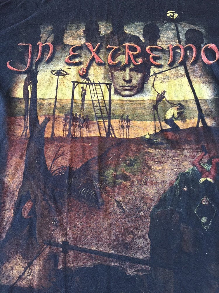 Vintage In Extremo 2003 tour metal rock band tour t-shirt size large