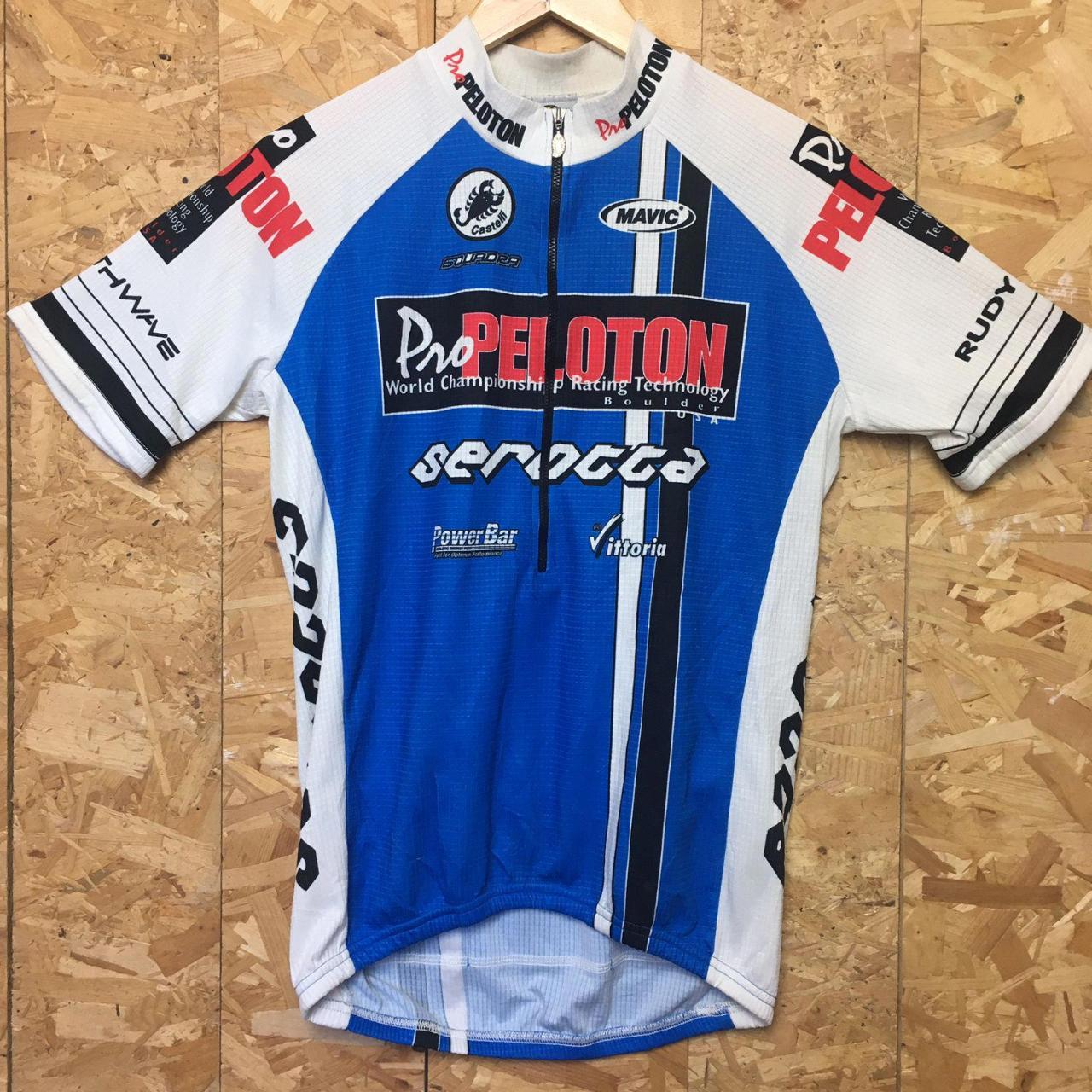 Vintage 90s USA made sponsored by power bar serotta pro peleton world championship mavic castelli size large