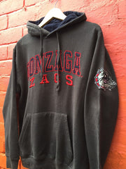 Vintage 90s Gonzaga Zags USA College basketball team grey hoodie size small oversized fit