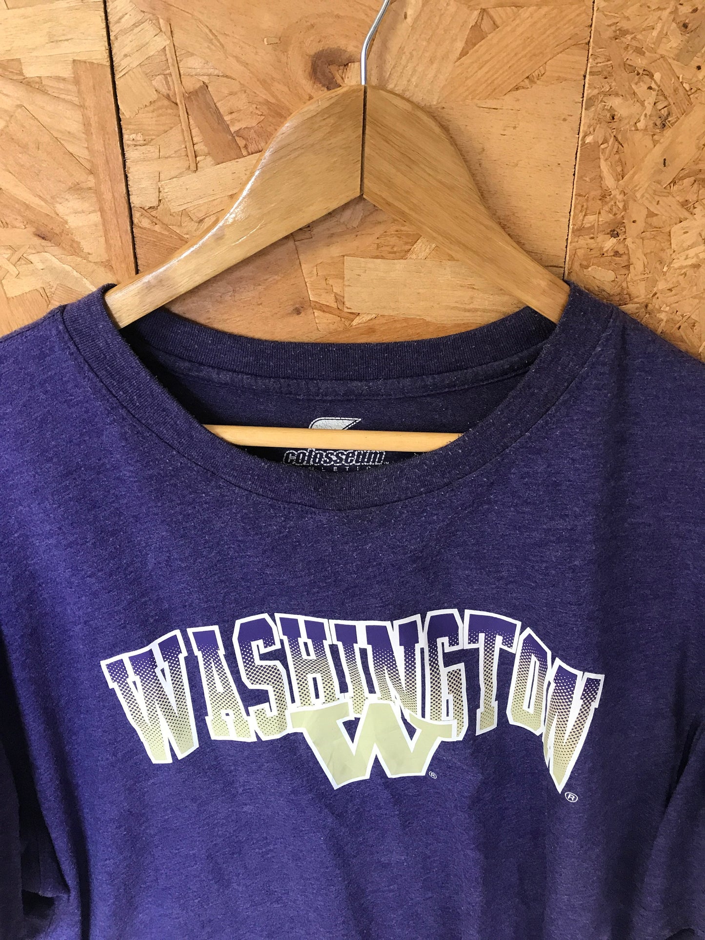 Vintage 90s Go W Dawgs Washington University College USA souvenir purple t-shirt size XL