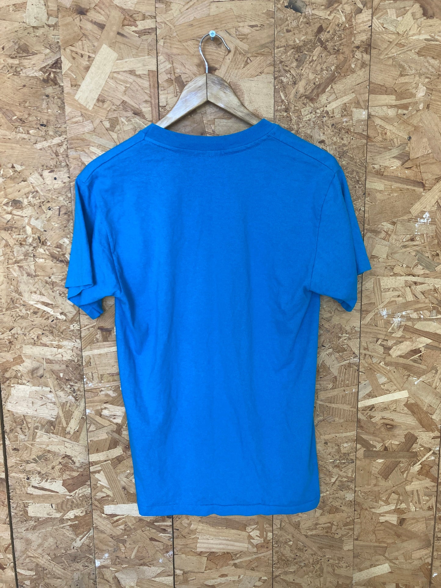 Vintage 90s Quirky Camp Sugar Falls souvenir single stitch USA bright blue & yellow t-shirt size medium