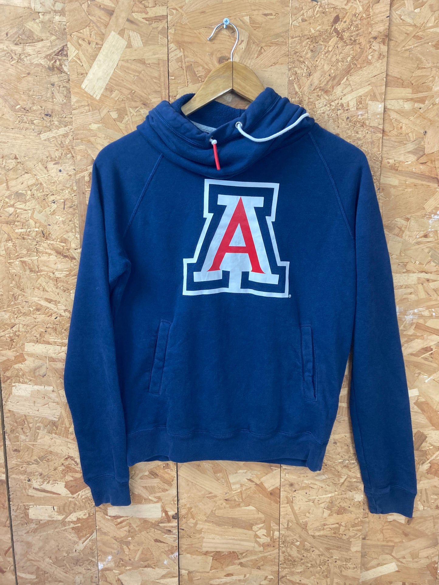 Vintage Y2K Nike navy blue Arizona Wildcats snood neck hoodie size small