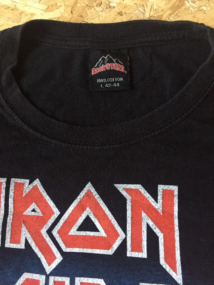 Rare Vintage 90s Iron Maiden The Trooper metal rock pop punk band t-shirt size large