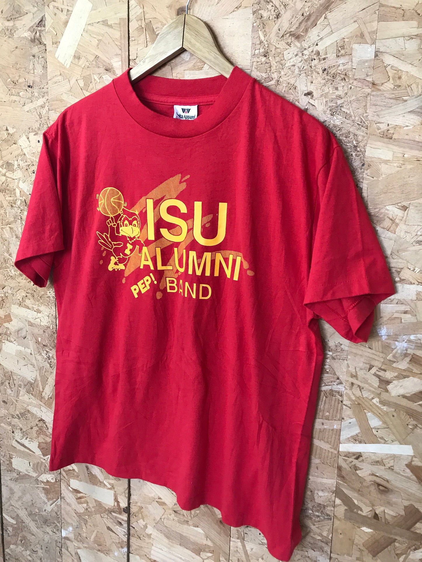 Vintage 90s &#39;We&#39;re the magic&#39; ISU Alumni Pep Band  souvenir quirky college team red yell