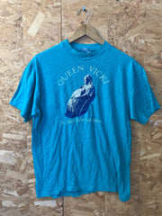 Vintage 80s green Queen Vicki 89’ victorias revenge dance fest souvenir t-shirt size large by Hanes